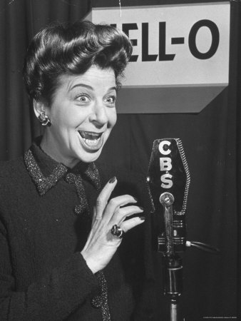 Performer Fanny Brice Singing Radio Commercial for Jell-O